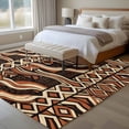 thumbnail image 4 of 5'x8' Area Rugs, Retro Tribal Indoor Outdoor Area Rug for Living Room Bedroom, Middle Century Bohemia Minimalist Art Red Brown Washable Bathroom Rugs Kitchen Floor Carpet Mats Home Decor Aesthetic, 4 of 8