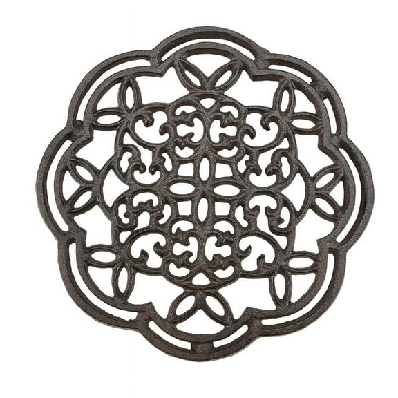 1 x Cast Iron Metal Trivet-Imitation rust color