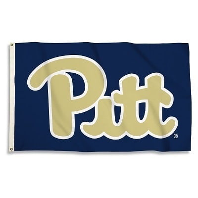 Bsi Products Ncaa Banner - BSI Products 95161 NCAA Pittsburgh Panthers Flag with Grommets - 3 x 5 ft.