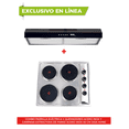 thumbnail image 2 of Combo DISA HOME Parrilla Eléctrica 4 Quemadores Acero Inox Y Campana Extractora de Pared Acero Inox Disa Home 40-11-0-017, 2 of 7