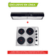 thumbnail image 2 of Combo DISA HOME Parrilla Eléctrica 4 Quemadores Acero Inox Y Campana Extractora de Pared Acero Inox Disa Home 40-11-0-017, 2 of 7