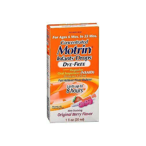 Infants' Motrin Liquid Medicine with Ibuprofen Berry Flavor, 1 oz, 4