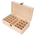 thumbnail image 3 of Caja de aceites esenciales, 24 rejillas, soporte de madera multifuncional para aceites esenciales, cosméticos, esmalte de uñas, regalo, 3 of 14