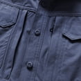 thumbnail image 6 of Havenx Men's Sun Protection Fishing Shirts Long Sleeve Button Down Shirt with Zipper Pockets Upf 50+ Tops Lightweight Summer Travel Cooling Camping Clothing,Blue 2XL, 6 of 6