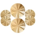 thumbnail image 4 of Homoyoyo Set of 6 Golden Sunburst Metal Wall Art Sculptures for Living Room Home Decor Modern Disc Design, 4 of 7