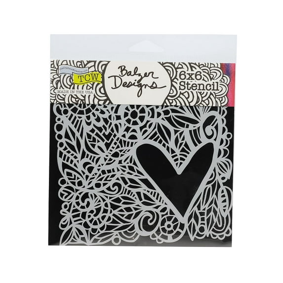 Stencils love frame, 6 in. x 6 in. (pack of 3)
