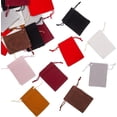 thumbnail image 5 of 24Pcs 8 Colors Velvet Packing Pouches Gift Pouch Colorful Hop-pocket Drawstring Personalized Rectangle 7x9.5cm Jewelry Pouches for Store jewelry Earrings Rings, 5 of 6