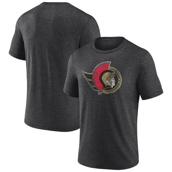 Men's Charcoal Ottawa Senators Wraparound Tri-Blend T-Shirt
