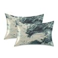 thumbnail image 2 of Wobogo Deep Green Dragon Satin Pillowcase Soft Smooth Envelope Design Comfortable Bedding Essentials 20×26in, 2 of 9