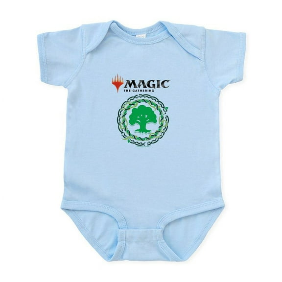 CafePress - Magic Green Mana Symbol Body Suit - Baby Light Bodysuit, Size Newborn - 24 Months