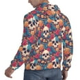 thumbnail image 6 of Sikiie colorful Skull rose Men's Hoodie, Essentials Hoodie, Sweatshirt, Pullover Hooded Sweatshirt for Men-X-Large, 6 of 7