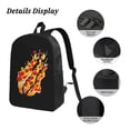 thumbnail image 5 of Prestonplayz Pizza Backpack Set, 3 Piece Backpack Set With Lunch Box Pen Box , High Capacity Bookbag Lunch Bag Pencil Case Workplace Travel, 5 of 8