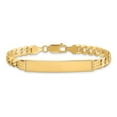 thumbnail image 4 of Auriga Fine Jewelry 14K Yellow Gold Curb Link Id Bracelet 7inch for Women, 4 of 6