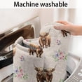 thumbnail image 5 of Beige Highland Cow Flower Pattern Bathroom Rugs Mat,Non Slip Microfiber Bathroom Rug,Rubber Backing,Soft Bathroom Mats for Bathroom Floor,Tub and Shower,20x32in(50x80cm), 5 of 5