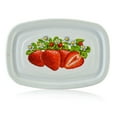 thumbnail image 6 of Novomoskovsjka Posuda Strawberry Enamel Tray with Lid 1.1 Qt (1 L) Enameled Steel Container Enamelware Food Storage Container with Lid Kitchen Food Container, White, Red, 6 of 11