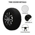 thumbnail image 3 of Kdxio Spare Tire Cover for RV Trailer, Waterproof Wheel Cover,Camper Spare Tire Cover Fit for Rv SUV Truck Travel Trailer 16 inch-Fire and Rescue Truck, 3 of 8