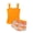 R05-Orange, variant on Two Piece Girls Bathing Suit Ruched Tankini Swimsuits Tank Tops With High Waisted Bikini Bottoms Girls' Swimwear Holiday Summer Swimsuit 7-8 Years