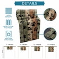 thumbnail image 6 of Sage Green Brown Table Runner - 48 Inch Long Farmhouse Dog Paw Vintage Cotton and Linen Blended Dress Scarves Farmhouse Table Runner for Kitchen Dining, Coffee Table, 13" x 48", 6 of 8