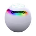 thumbnail image 2 of Miulika Mini Portable Home Bluetooth Speaker Rechargeable Alarm Clock Subwoofer White A, 2 of 9