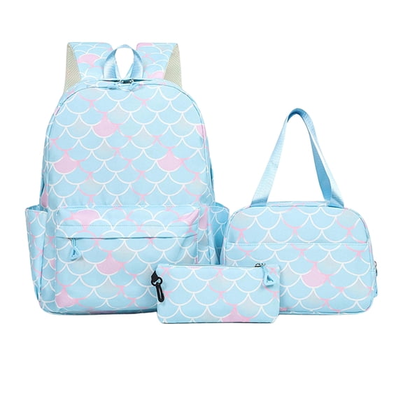 Gradient Fashion Backpack for Students: Lunch Pencil And Backpack Combo for Middle And High School