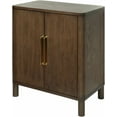 thumbnail image 2 of Hauteloom Taliouine Cabinet Modern Accent Storage Cabinet with 2 Doors - Console Table for Kitchen Dining Living Room Entryway - Wood Sideboard Buffet - Brown, Beige - 34" H x 30" W x 18" D, 2 of 8