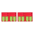 thumbnail image 1 of Transemion Practical Tray Organizer Multi-Boat Holder Jar Containers Kits Beading Storage Tray DIY Craft Red combination 1 2Set, 1 of 6