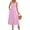 Pink, variant on Uscallm Women's Spaghetti Strap Boho Flowy Maxi Dress Solid ALine Casual Long Travel Beach Dresses Lightweight Summer Sundresses, White L