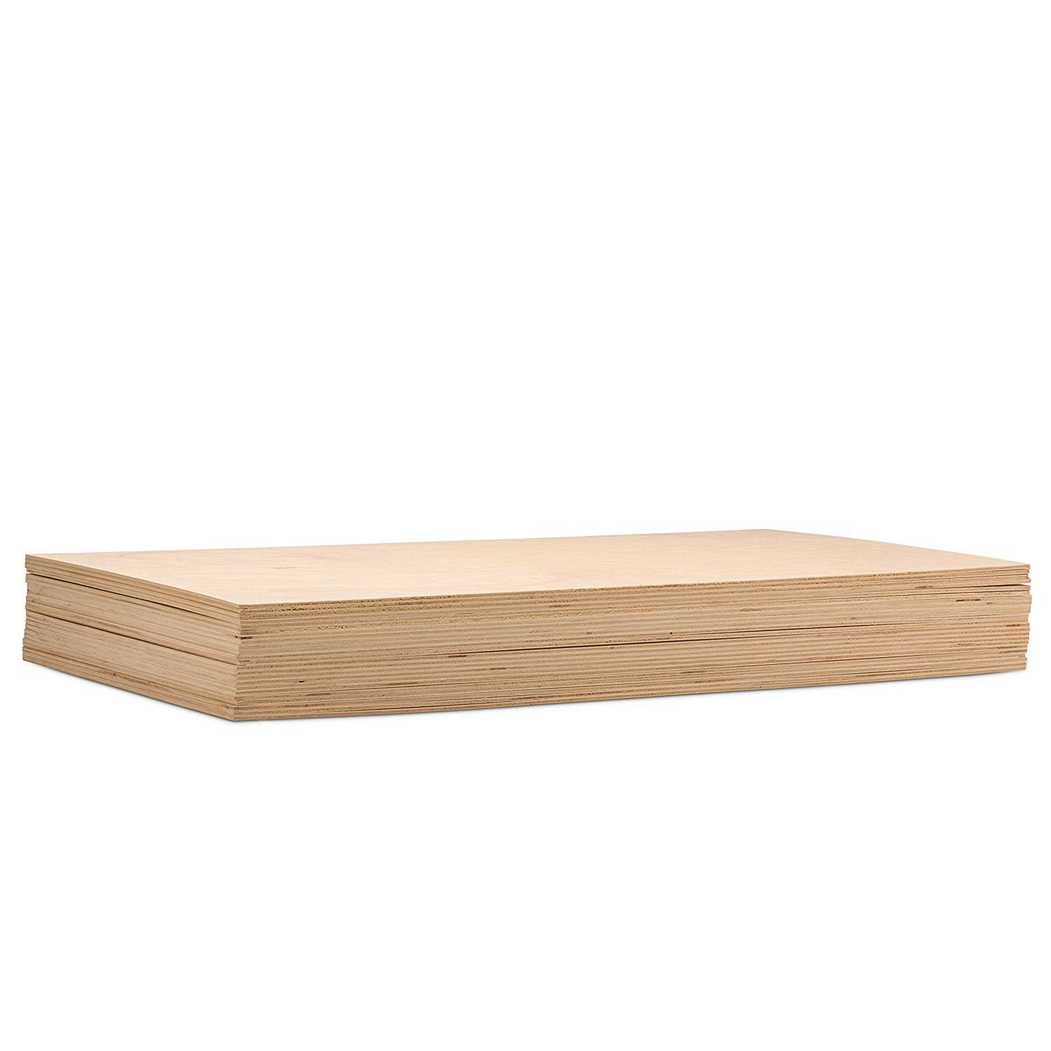 6MM 1//4 x 12 x 24 Premium Baltic Birch Plywood Box of 12 B//BB Grade Birch Veneer Sheets one Clear face