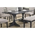 thumbnail image 3 of Dark Gray Wood Dining Table 71" x 40" in Standard Height, 3 of 3