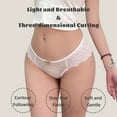 thumbnail image 4 of CINOON Lace Underwear for Women Sexy Bikini Invisible Briefs Floral Hollow out Panties, 4-Pack, S-XL, 4 of 7