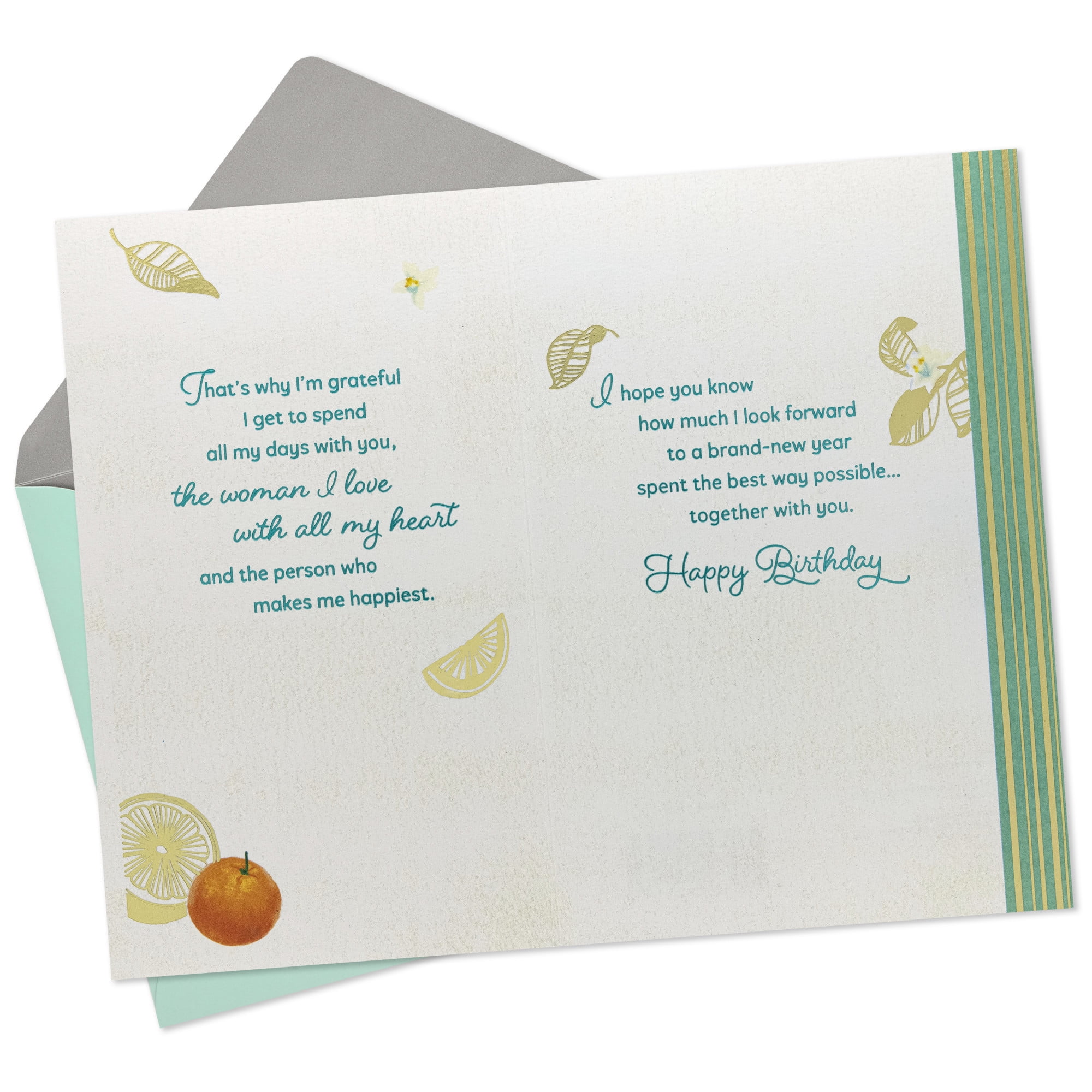 Hallmark Birthday Card for Wife (Grateful to Spend All My Days With You)