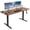 Dark Walnut/Black, variant on VIVO Manual 60” x 24” Stand Up Desk | Light Wood Table Top, Black Frame