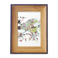 thumbnail image 1 of Welcome to China Hong Kong Map Photo Frame Exhibition Display Art Desktop Painting, 1 of 3