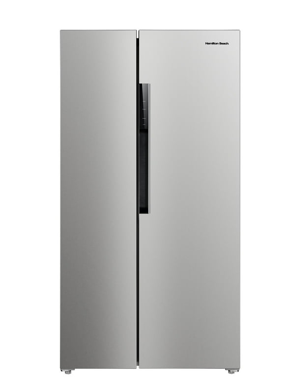 Hamilton Beach 15.6 cu. Ft. Side by side Stainless Refrigerator, Freestanding Installation, HZ8551