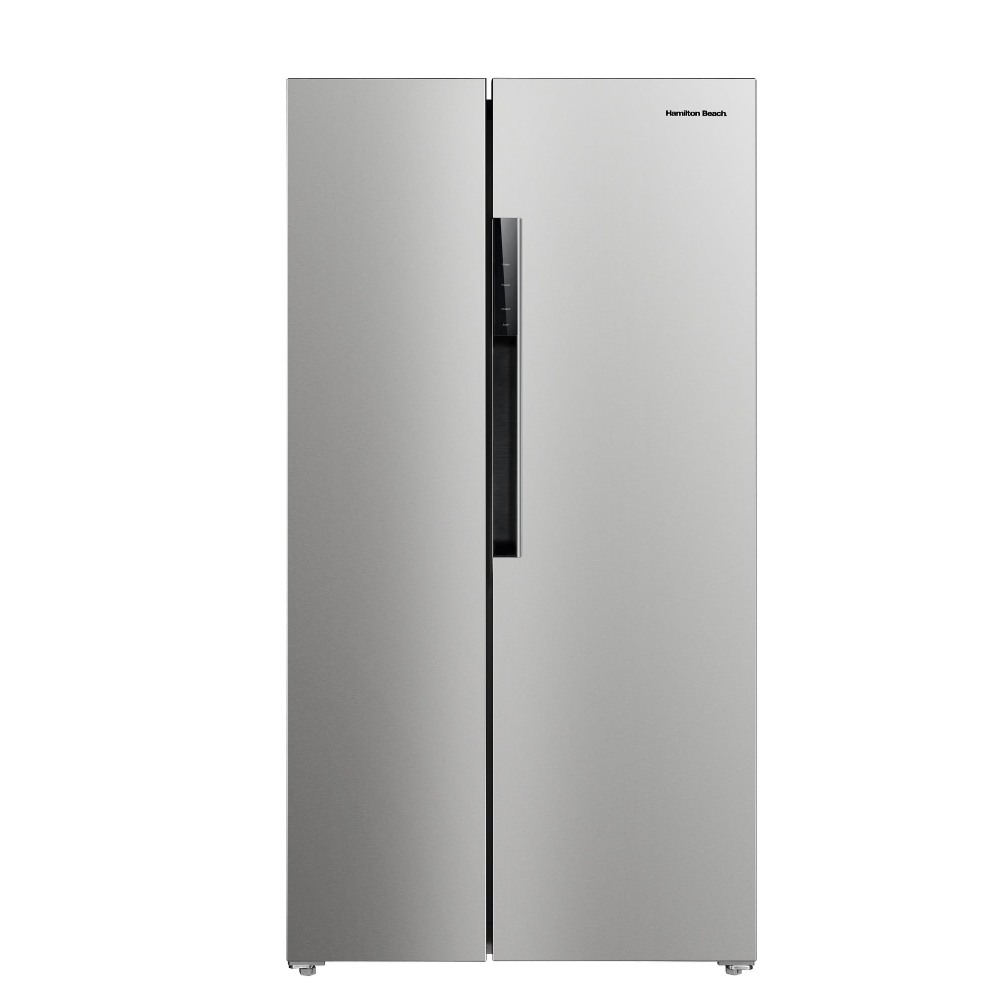 Hamilton Beach HZ8551 15.6 Cu Ft Side-by-Side Refrigerator, Platinum
