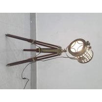 Classical Studio Table Lamp Nautical Wooden Spot Light Tripod Stand Home Decor