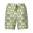 thumbnail image 4 of Lsque Mens Swim Trunks Cute Chubby Frog Pattern - Bathing Suit Compression Liner - Beach Swim Shorts Swimwear - (S-3XL) - Stretch Quick Dry -Small, 4 of 9
