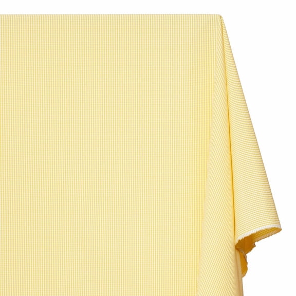 Gingham 1/12" Wide Square Fabric 60" Wide Checkered Plaid By The Yard (Yellow)
