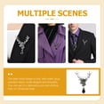 thumbnail image 3 of Shisuyan Deer Head Brooch Alloy Silver 1Pack 3.1X2.1In, 3 of 8