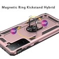 thumbnail image 5 of for Samsung Galaxy S21 FE /Fan Edition Hybrid Durable 360 Degree Rotatable Ring Stand Holder Kickstand Fit Magnetic Car Mount Cover ,Xpm Phone Case [Rose Gold], 5 of 6