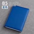 thumbnail image 1 of XmhyTop Cuaderno de cuero B5 de tapa dura, encuadernado en cuero para mujeres y hombres, diario de trabajo, diario de viaje y diario de escritura - 100 hojas, 200 páginas (azul), 1 of 2