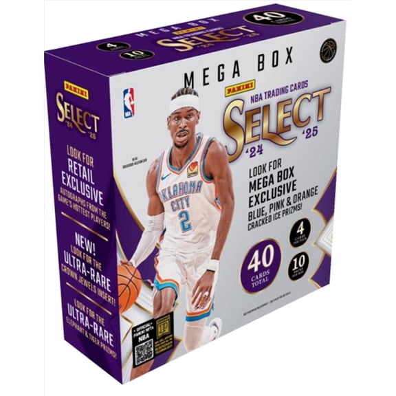 2024-25 Panini Select NBA Basketball Mega Box Case - 20 Megas