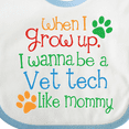 thumbnail image 4 of Inktastic Vet Tech Veterinary Technician Like Mommy Boys or Girls Baby Bib, 4 of 4