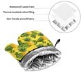 thumbnail image 7 of Oven Mitts and Pot Holders 4 Piece, Cute Pineapple Green Leaves High Heat Slip Resistant Oven Mitt and Trivets Set Kitchen Oven Glove Pot Holders for Cooking Baking Grilling, 7 of 7