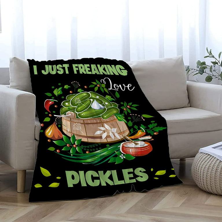  peakman Pickle Blanket,Funny Pickle Gifts Blanket,Pickle Gifts  for Pickle Lovers,Pickle Lover Gifts,Pickle Themed Gifts,Warm Soft  Lightweight Cozy Plush Pickle Blanket for Bed Couch 50x 60 : Home &  Kitchen