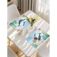 thumbnail image 5 of Whale Coastal Placemats Set of 6, Summer Beach Nautical Starfish Compass Placemats for Dining Table, Place Mats for Kitchen Tabletop, Waterproof Wipeable Dining Table Mats Set, 5 of 9