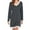 518#Grey, variant on HSHMT Women's Sleepwear Womens Long Sleeve Nightgowns V Neck Sleepshirts Lace Nightshirts Casual T Shirt Sleep Dress With