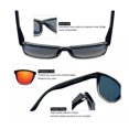 thumbnail image 3 of Lentes De Sol Wünd  Hombre Mujer Moda Uv Retros Deportes Ciclismo Modelo Negro Plateado y Lente Espejo Rojo, 3 of 5