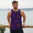 thumbnail image 5 of Rocae Colorful Snake for Men's Workout Tank Top Men's Running Tank Top Dry Fit Athletic Workout Tank TopsXX-Large, 5 of 9