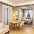 thumbnail image 5 of Double Layer Floral Lace Sheer Blackout Draw Back Curtain Rod Pocket Window Valance for Bedroom Living Room Kitchen Small Window, 5 of 6